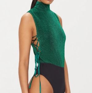 Thong Bodysuit Pretty Little Thing Lace Up Side